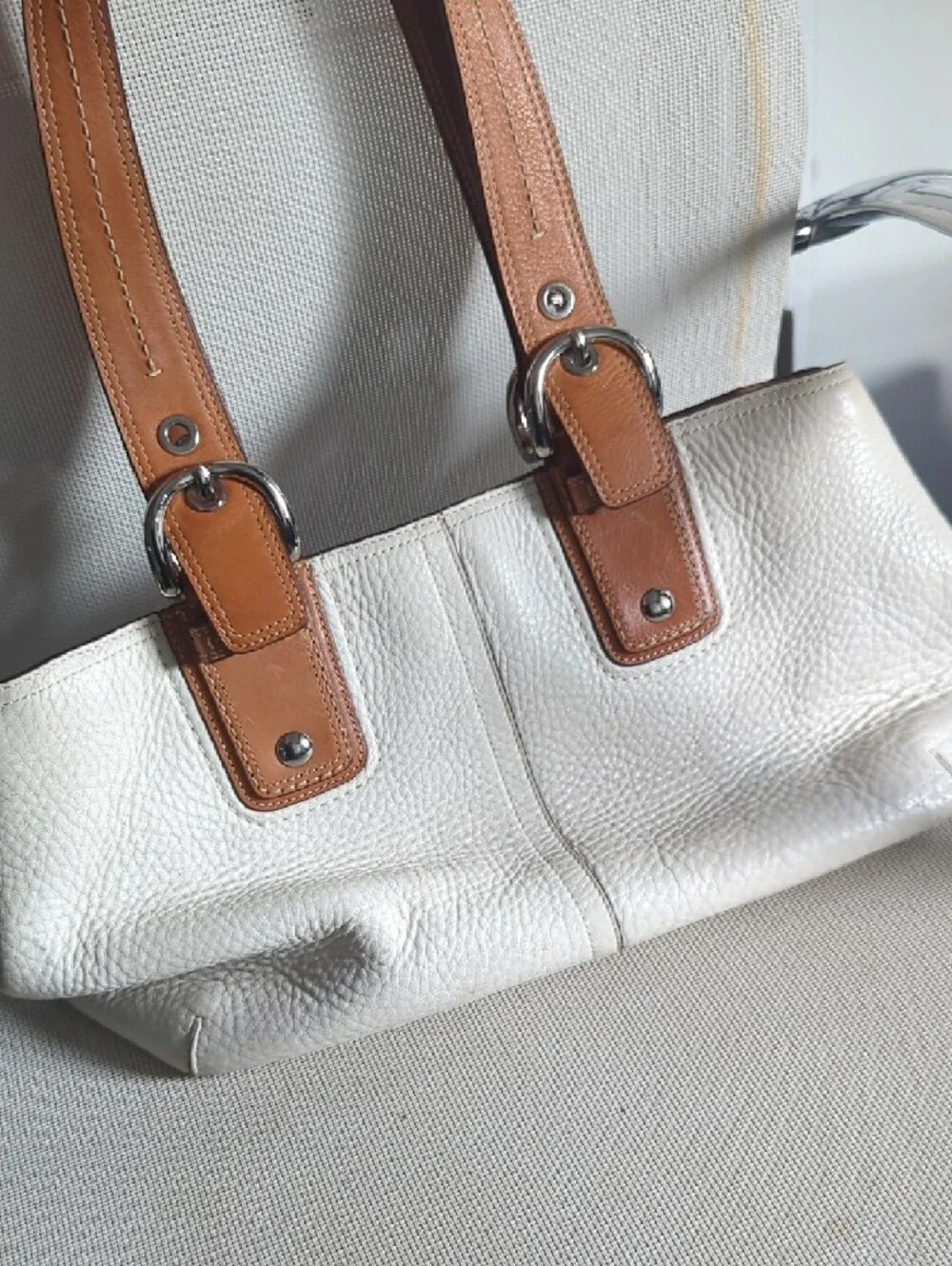 Coach Hobo Pebbled Leather Shoulder Bag